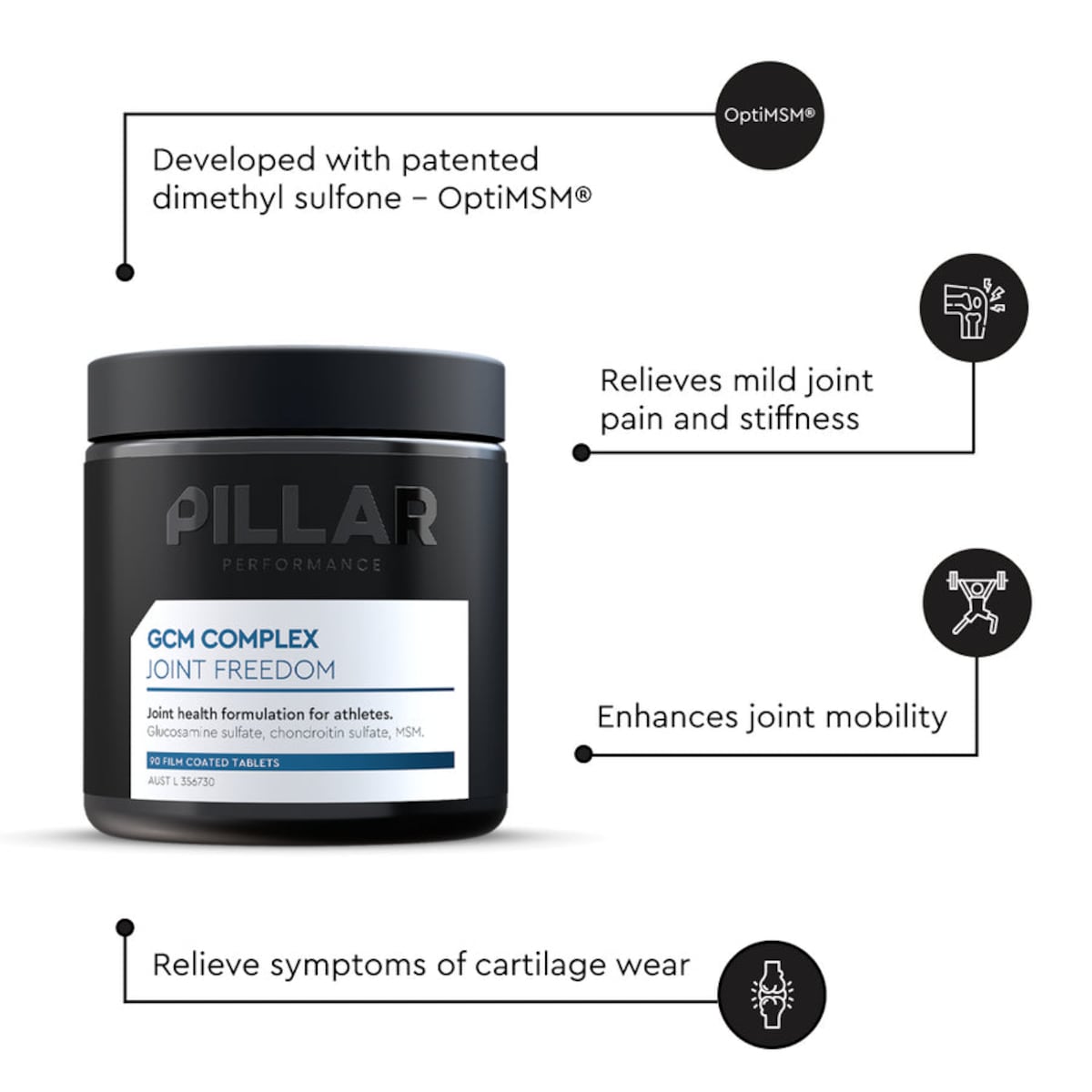 Pillar GCM Complex Joint Freedom 90 Tablets