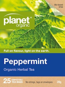 Planet Organic Peppermint Tea 25 Tea Bags