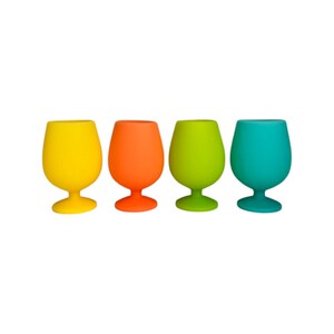 Porter Green Stemm Unbreakable Silicone Wine Glass Set Campinas 4X250ml