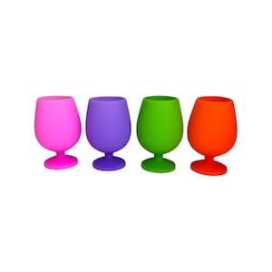 Porter Green Stemm Unbreakable Silicone Wine Glass Set Vitoria 4X250ml