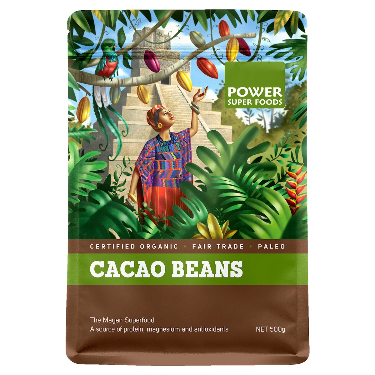 Power Super Foods Cacao Beans Origin 250g