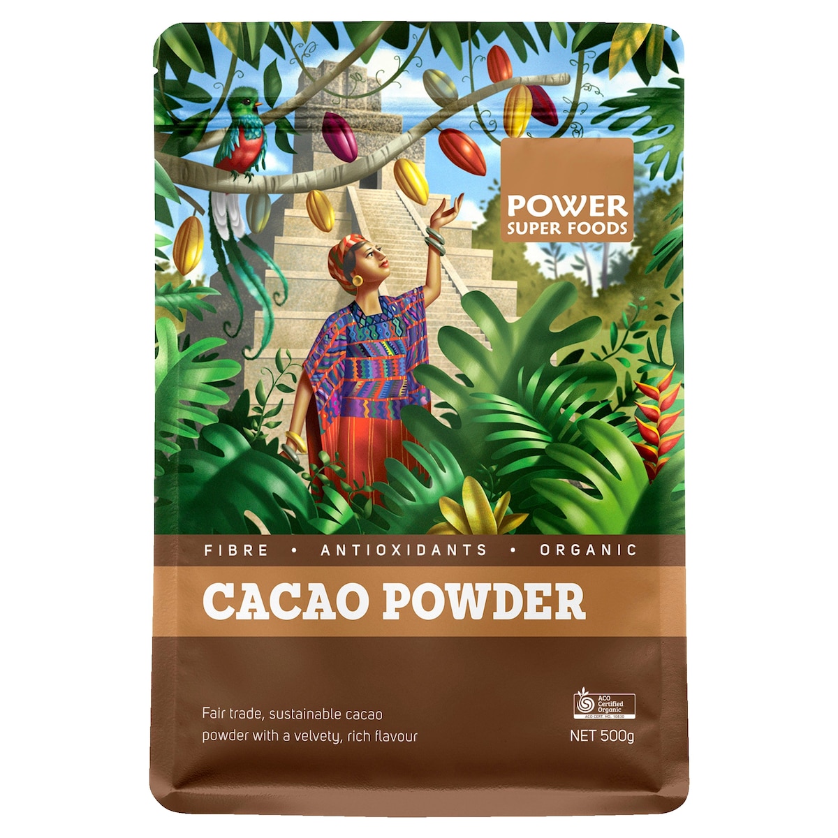 Power Super Foods Cacao Powder Origin 500g