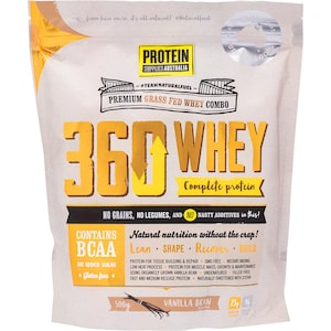 Protein Supplies Australia 360 Whey Protein Powder Vanilla Bean 1kg