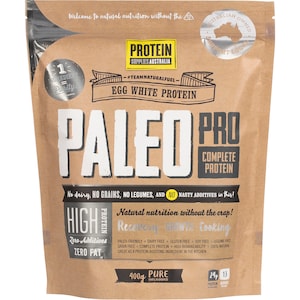 Protein Supplies Australia Paleo Pro Egg White Protein Unflavoured 400g