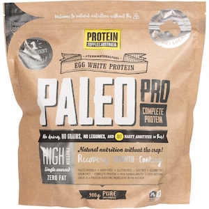 Protein Supplies Australia Paleo Pro Egg White Protein Unflavoured 900g