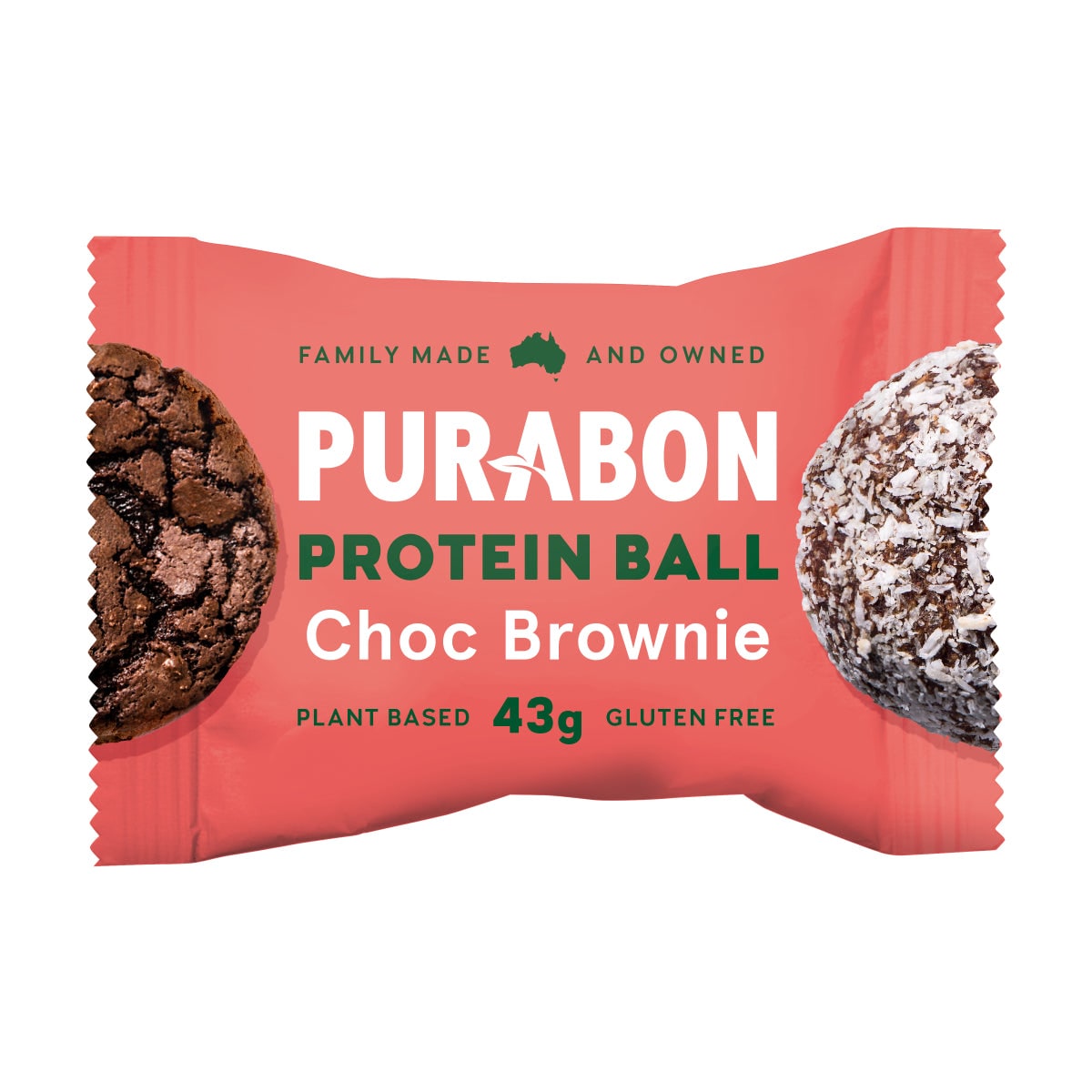 Purabon Protein Ball Choc Brownie 43g Australia