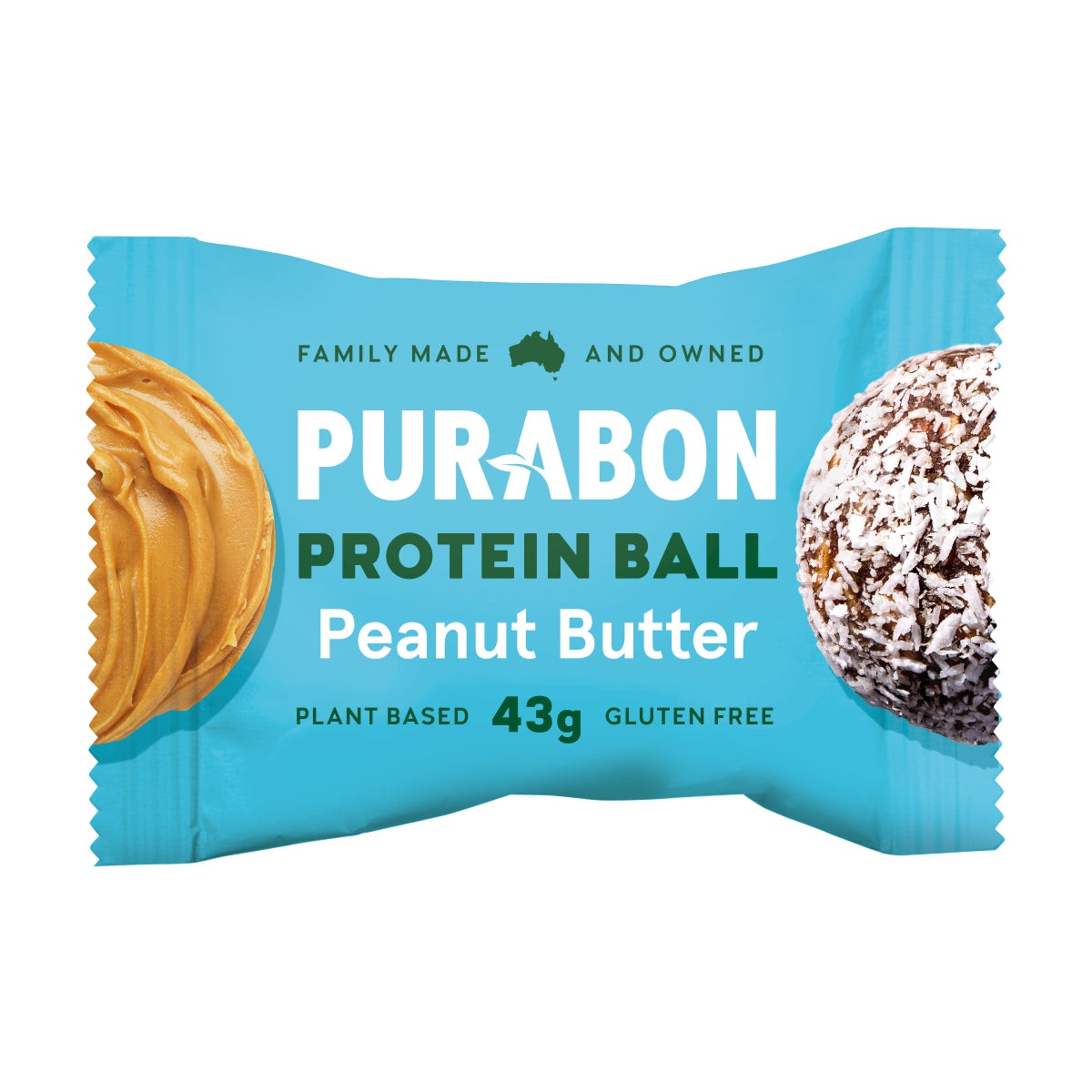 Purabon Protein Ball Peanut Butter 43g Australia