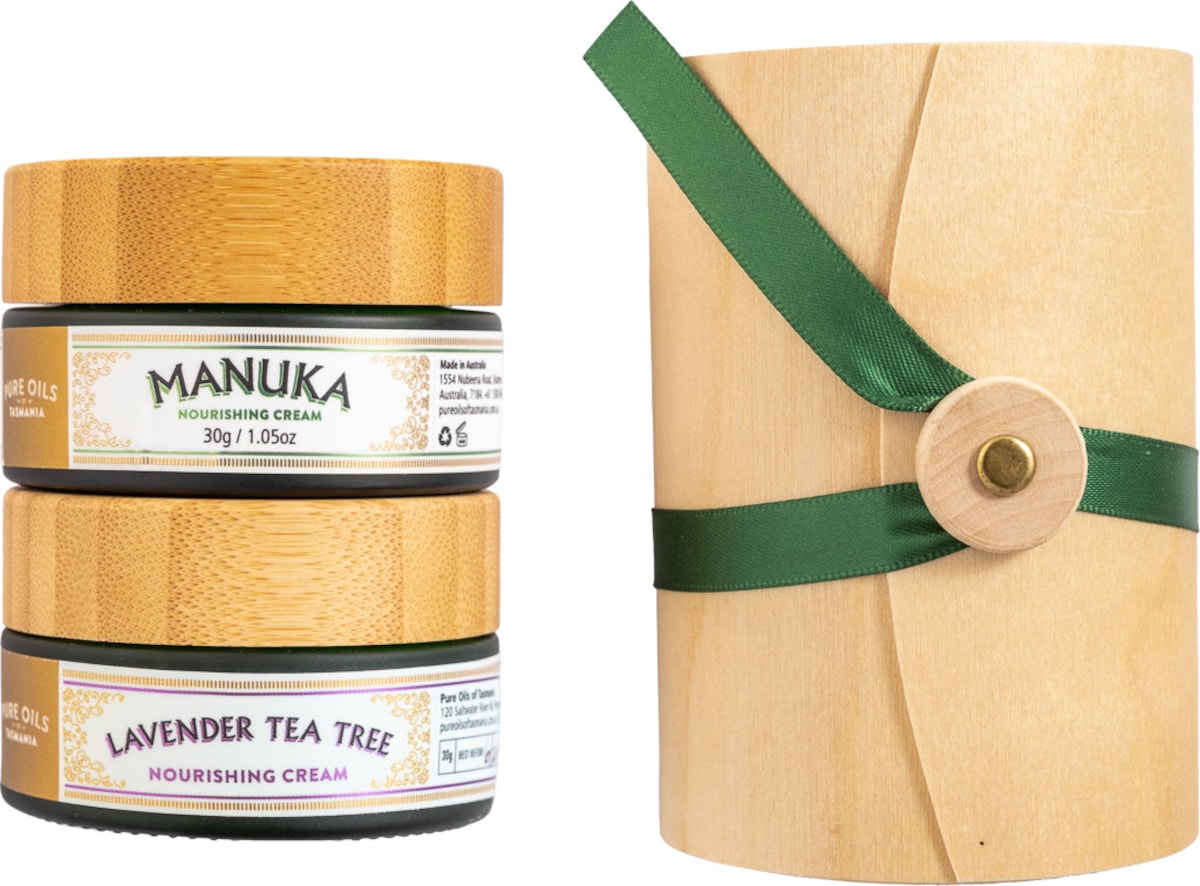 Pure Oils of Tasmania Double Cream Gift Set - Lavender Tea Tree + Manuka