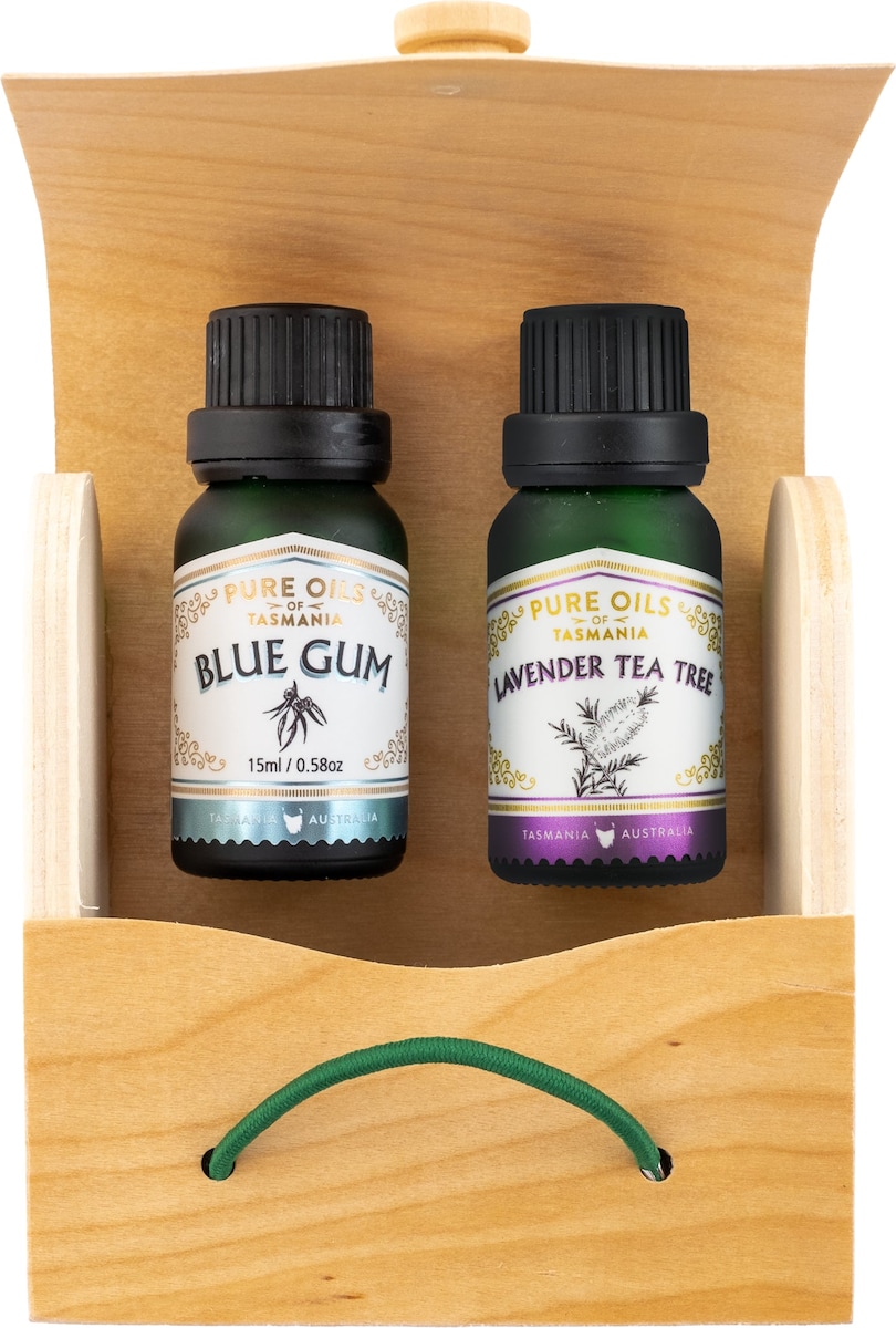 Pure Oils of Tasmania Double Pure Oil Gift Set Blue Gum + Lavender Tea Tree