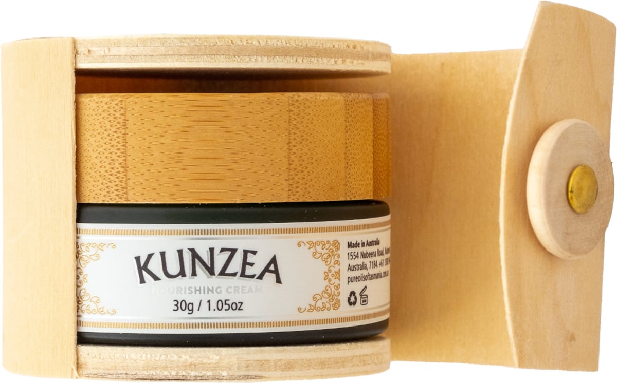 Pure Oils of Tasmania Kunzea Nourishing Cream in Bamboo Box 30ml