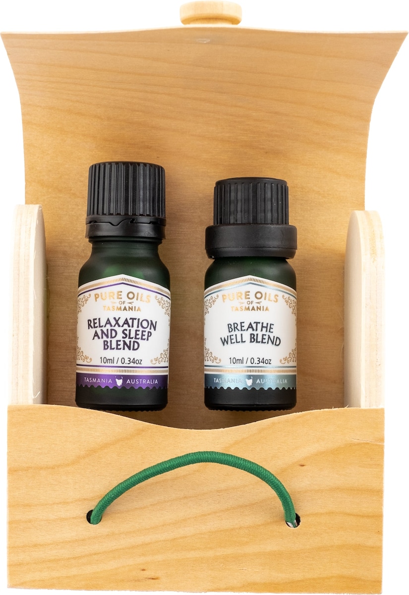 Pure Oils of Tasmania Sleep and Breathe Well Oils Double Set 20ml