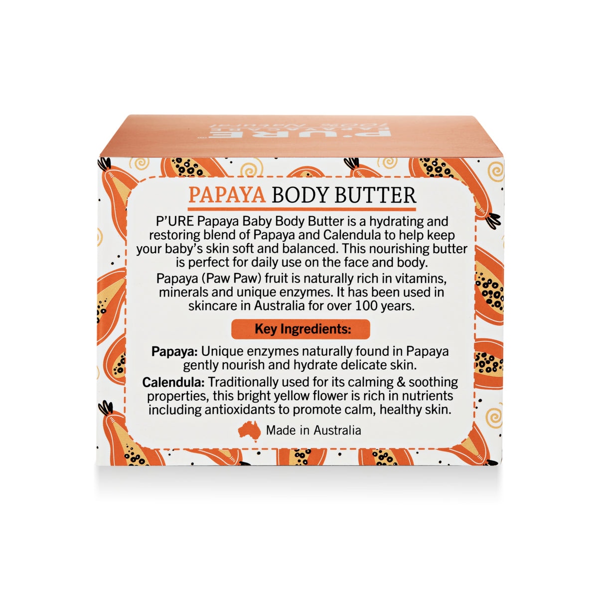 P'ure Papayacare Papaya Baby Body Butter 100g