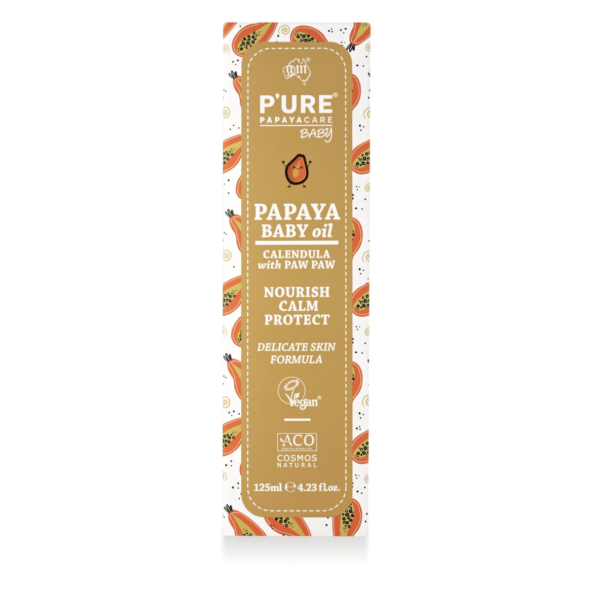 P'ure Papayacare Papaya Baby Oil 125ml
