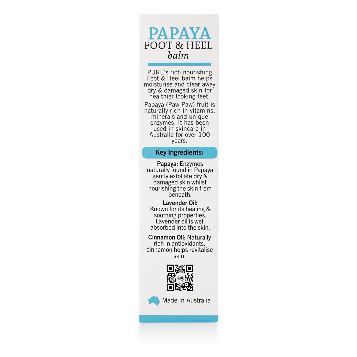 P'ure Papayacare Papaya Foot & Heel Balm 50g