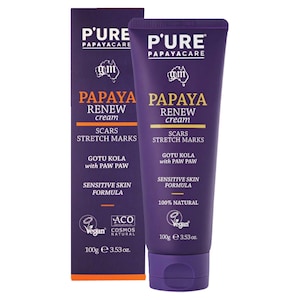 P'ure Papayacare Papaya Renew Cream Scars & Stretch Marks 100g