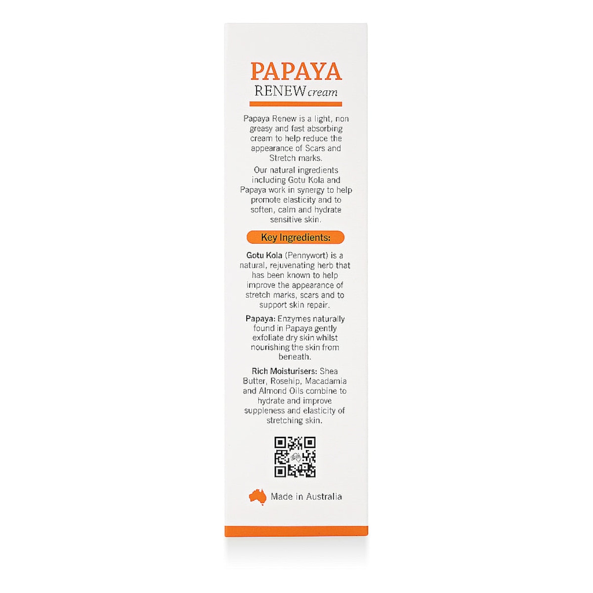 P'ure Papayacare Papaya Renew Cream Scars & Stretch Marks 100g