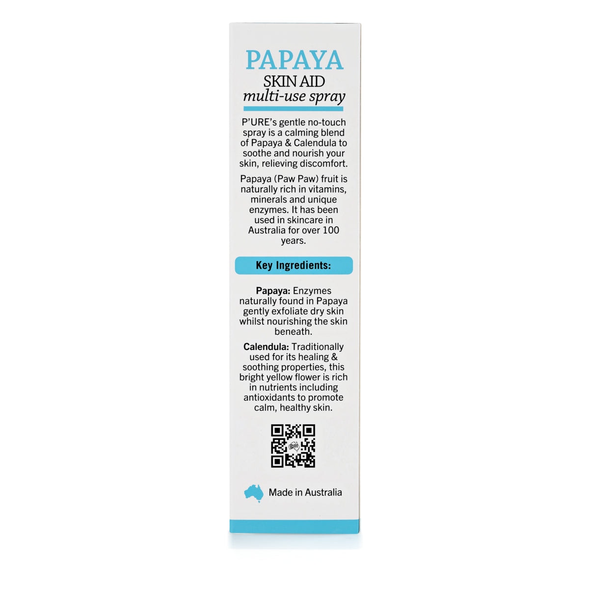 P'ure Papayacare Papaya Skin Aid Spray 80ml