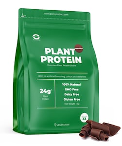 Pure Sports Product Australia Pea & Rice Plant Protein Powder Chocolate 1Kg