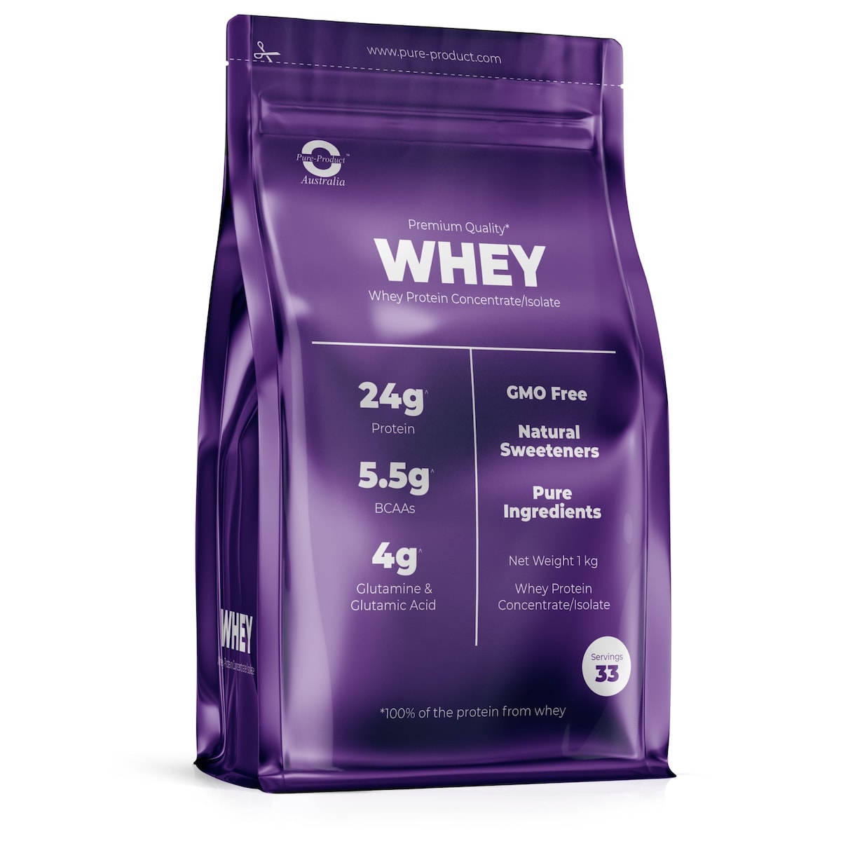 Pure Product Australia Whey Protein Concentrate/Isolate Chocolate 1Kg