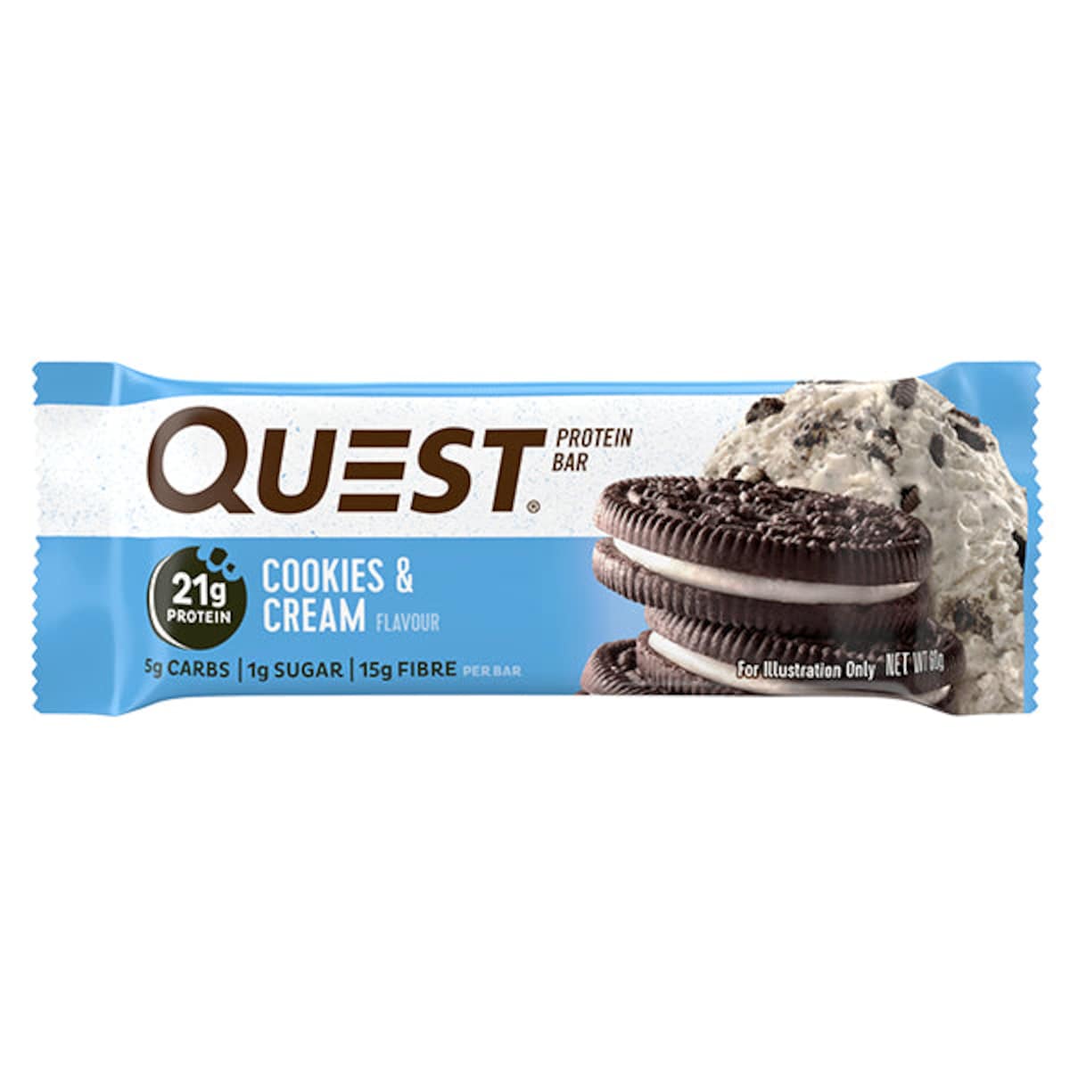 Quest Protein Bar Cookies N Cream 60G Australia
