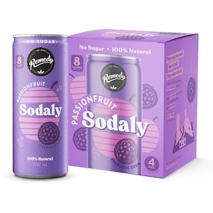 Remedy Sodaly Passionfruit 4x250ml