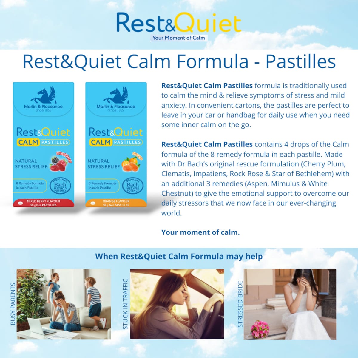 Rest&Quiet Calm Orange Pastilles 50g