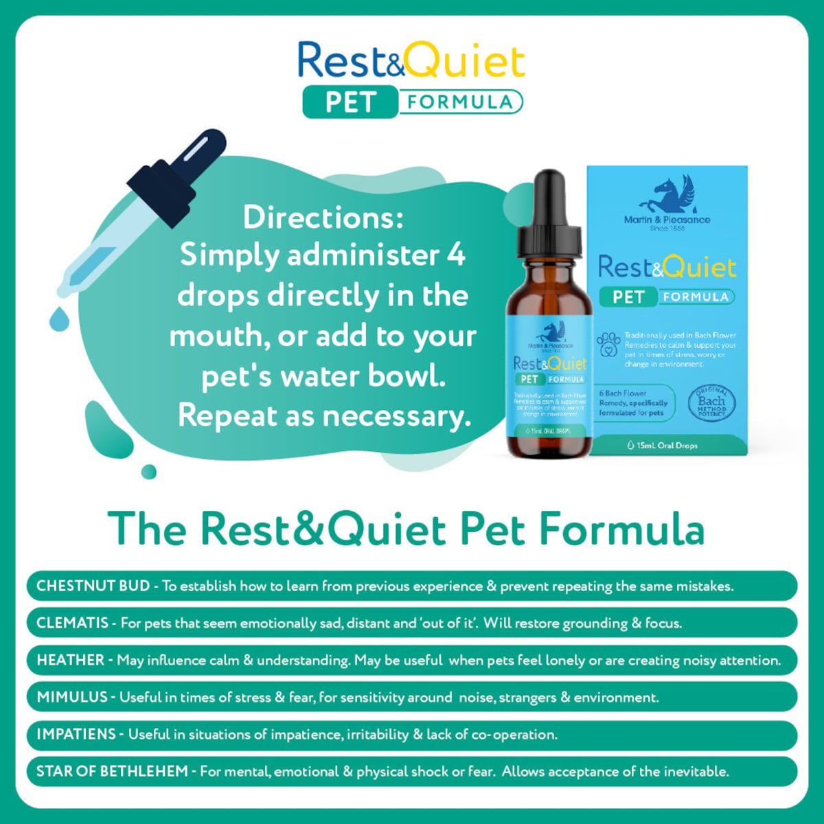 Rest&Quiet Pet Formula Drops 15mL