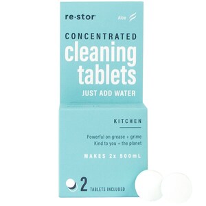 Restor Concentrated Cleaning Tablets Kitchen Aloe 2 Pack