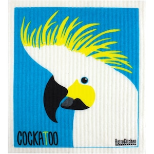 Retrokitchen Compostable Sponge Cloth Cockatoo