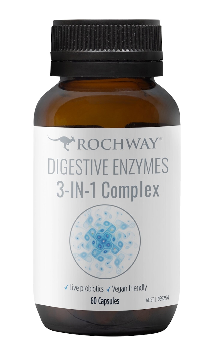 Rochway Digestive Enzymes 3-in-1 Complex 60 Capsules