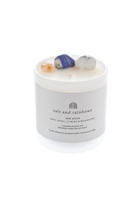 Salt And Rainbows New Moon Crystal Candle 400G