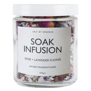 Salt By Hendrix Soak Infusion Rose + Lavender Flower 200G