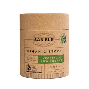 San Elk Certified Organic Low FODMAP Vegetable Stock 160g