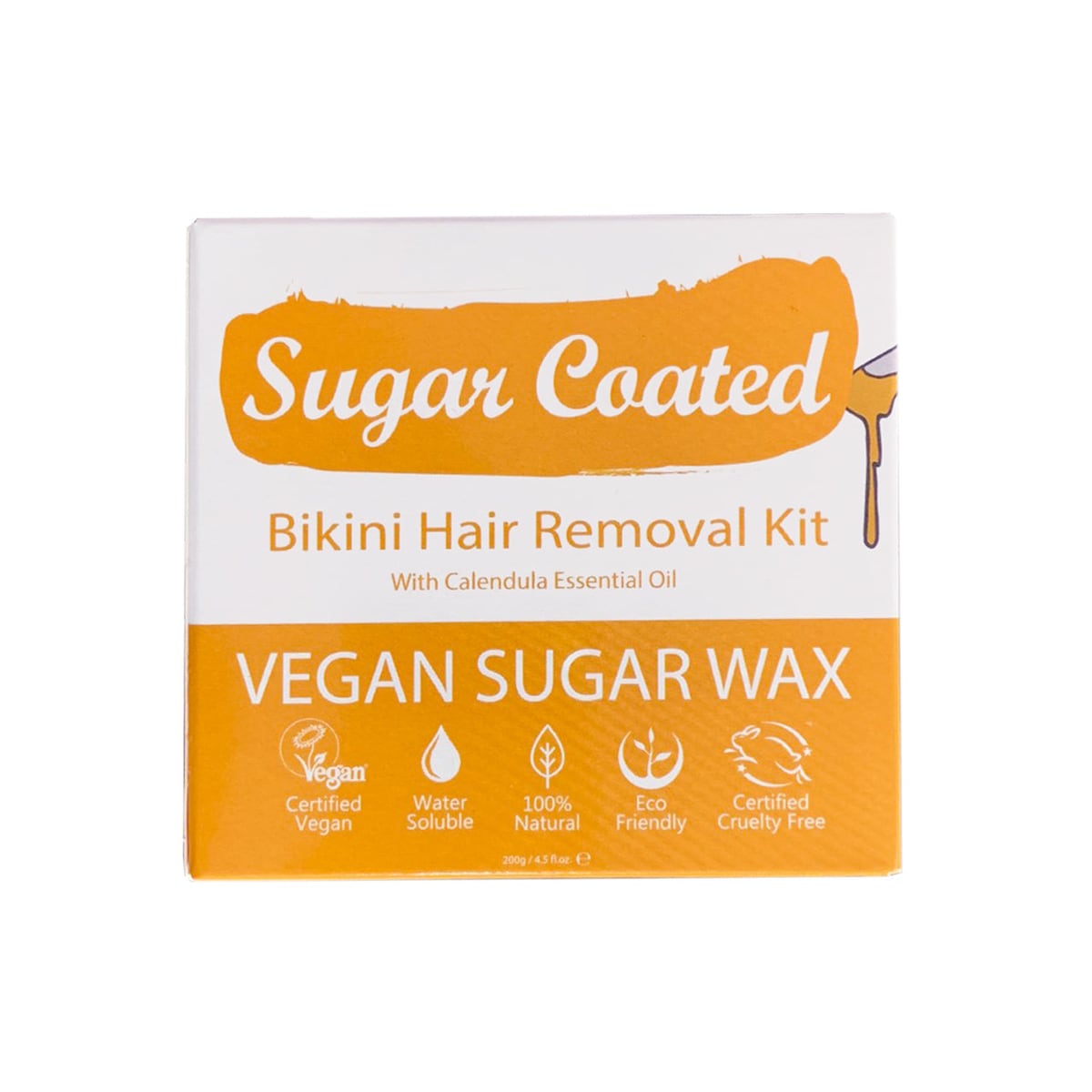 Sugar Coated Bikini Hair Removal Kit 200g