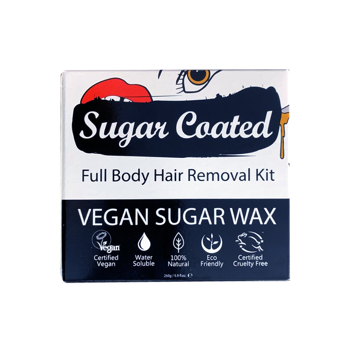 Sugar Coated Full Body Hair Removal Kit 250g