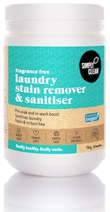 Simply Clean Laundry Stain Remover & Soaker - Fragrance Free 1kg
