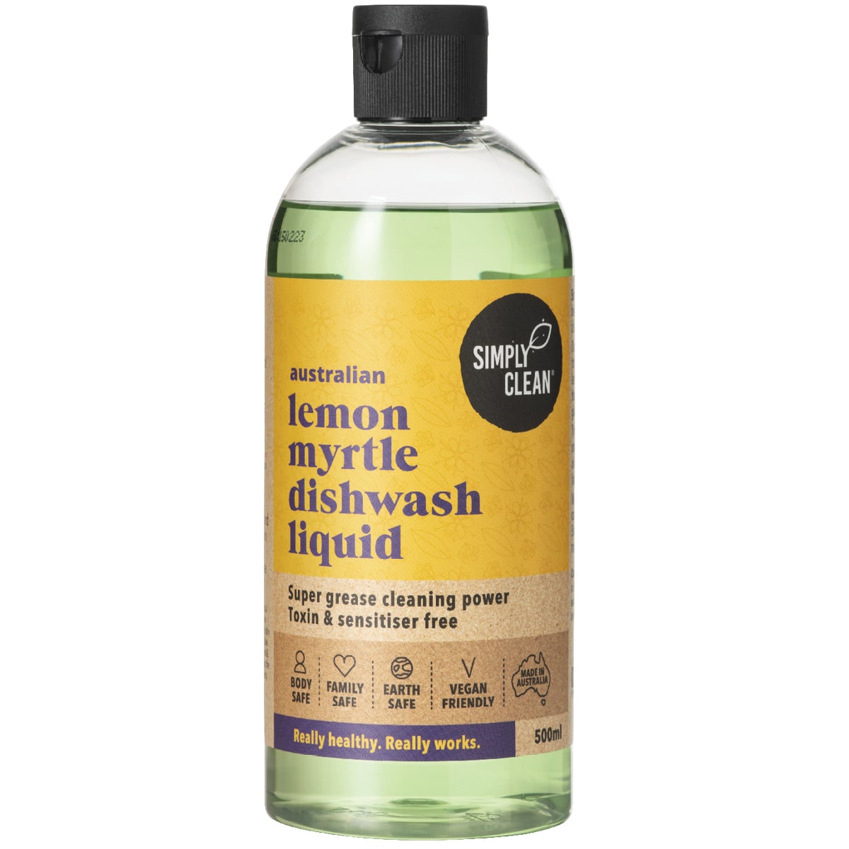Simply Clean Lemon Myrtle Dishwash Liquid 500ml
