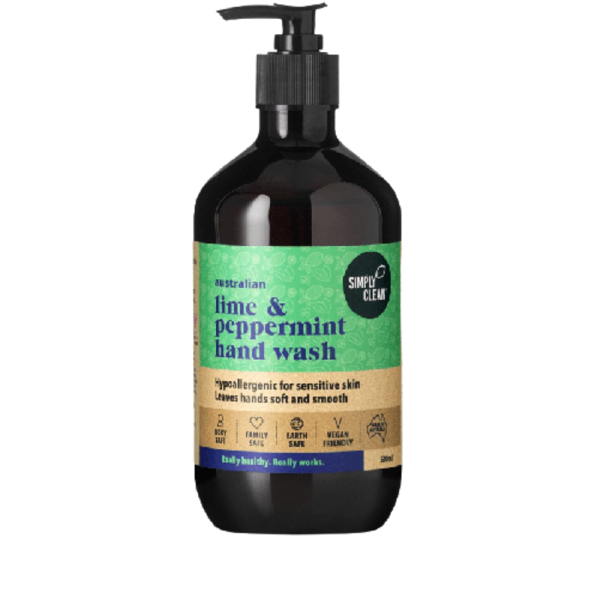 Simply Clean Lime & Peppermint Hand Wash 500ml