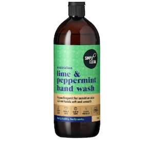 Simply Clean Lime & Peppermint Hand Wash Refill 1L
