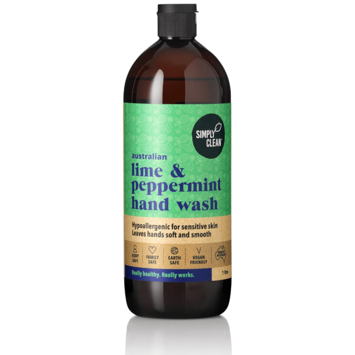 Simply Clean Lime & Peppermint Hand Wash Refill 1L