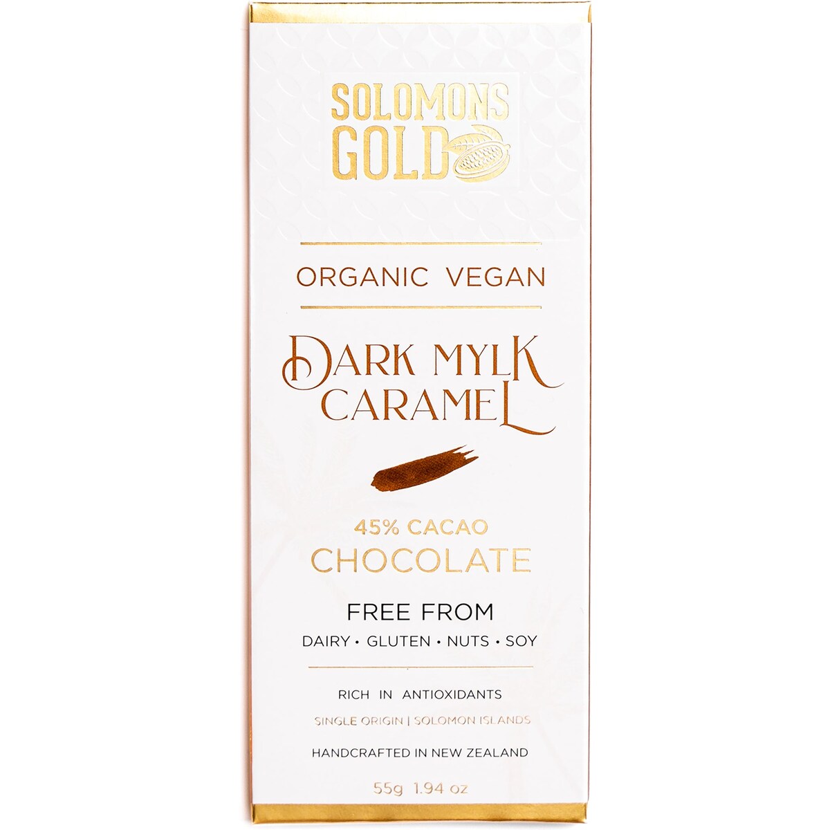 Solomons Gold Dark Mylk Chocolate Bar Caramel 55g