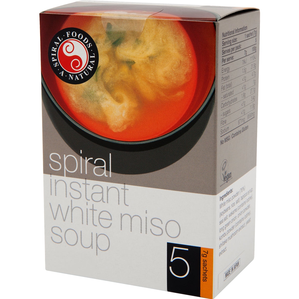 Spiral Instant White Miso 5 x 7g