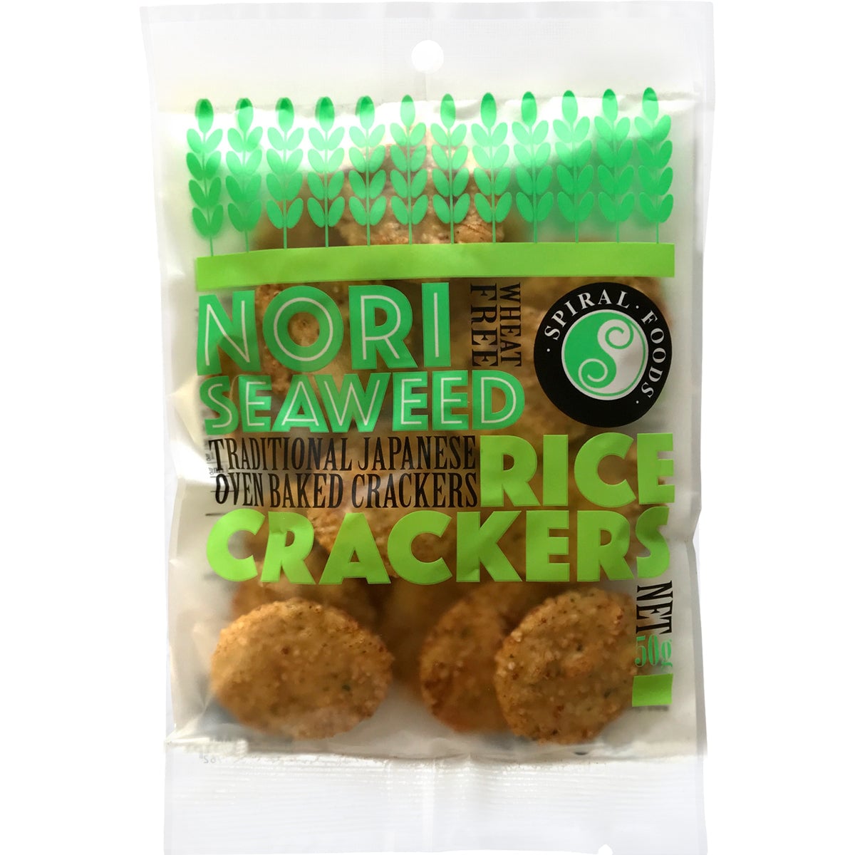 Spiral Nori Seaweed Rice Crackers 50G