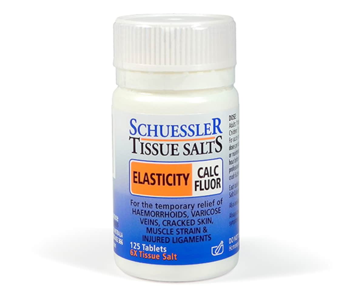 Schuessler Tissue Salts Calc Fluor Skin Elasticity 125 Tablets