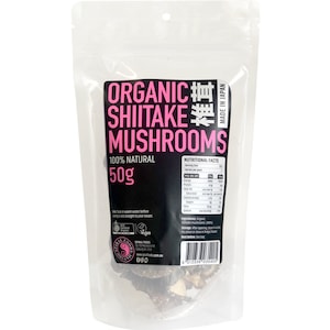 Spiral Organic Shiitake Mushrooms 50g
