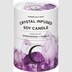 Summer Salt Body Crystal Infused Soy Candle Amethyst Sandalwood & Vanilla