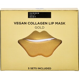 Summer Salt Body Vegan Collagen Lip Mask Set Gold 5 Pack