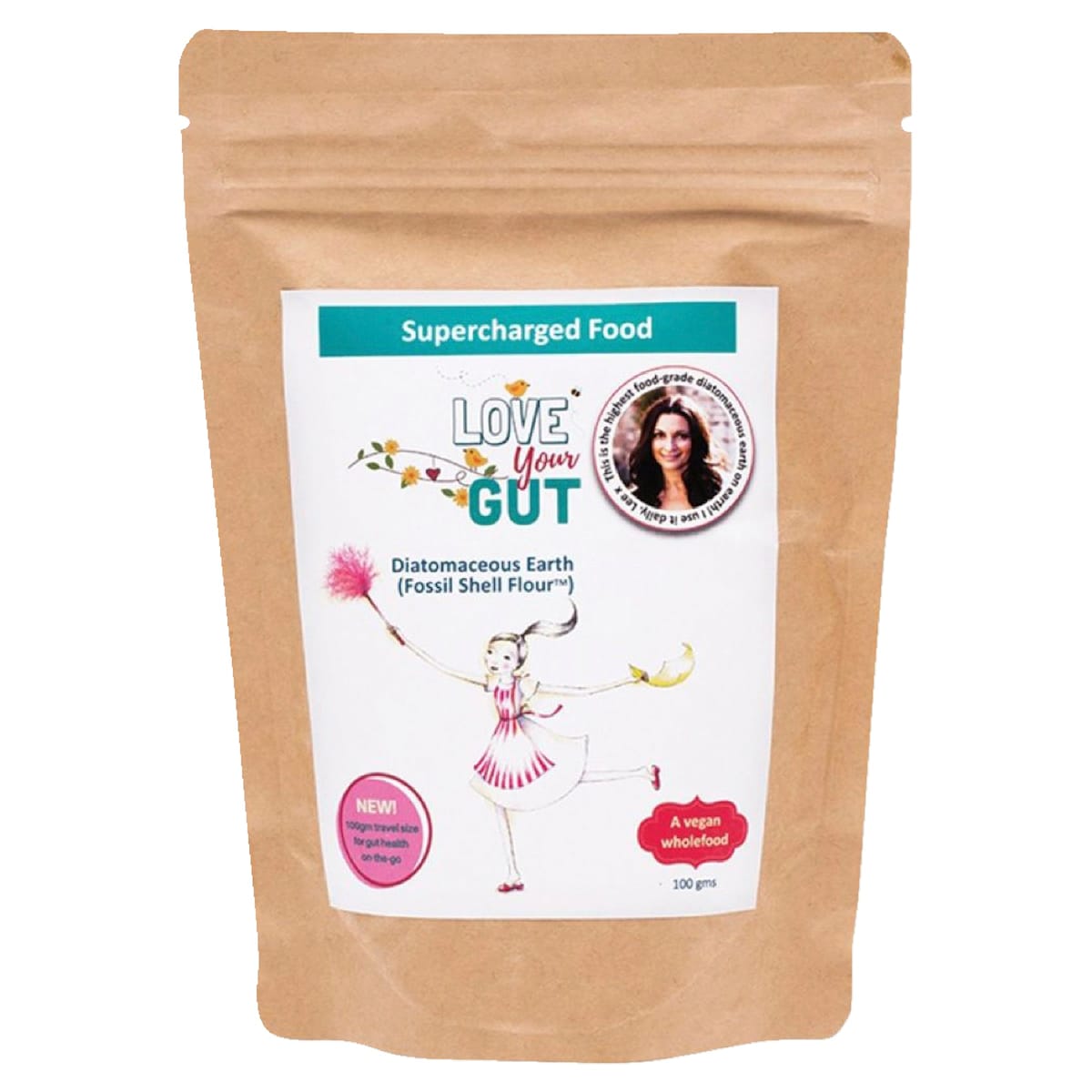 Supercharged Food Love Your Gut Powder Diatomaceous Earth 100g Australia