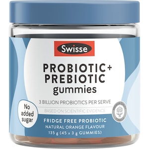 Swisse Adult Probiotic & Prebiotic Gummies 45 Pack
