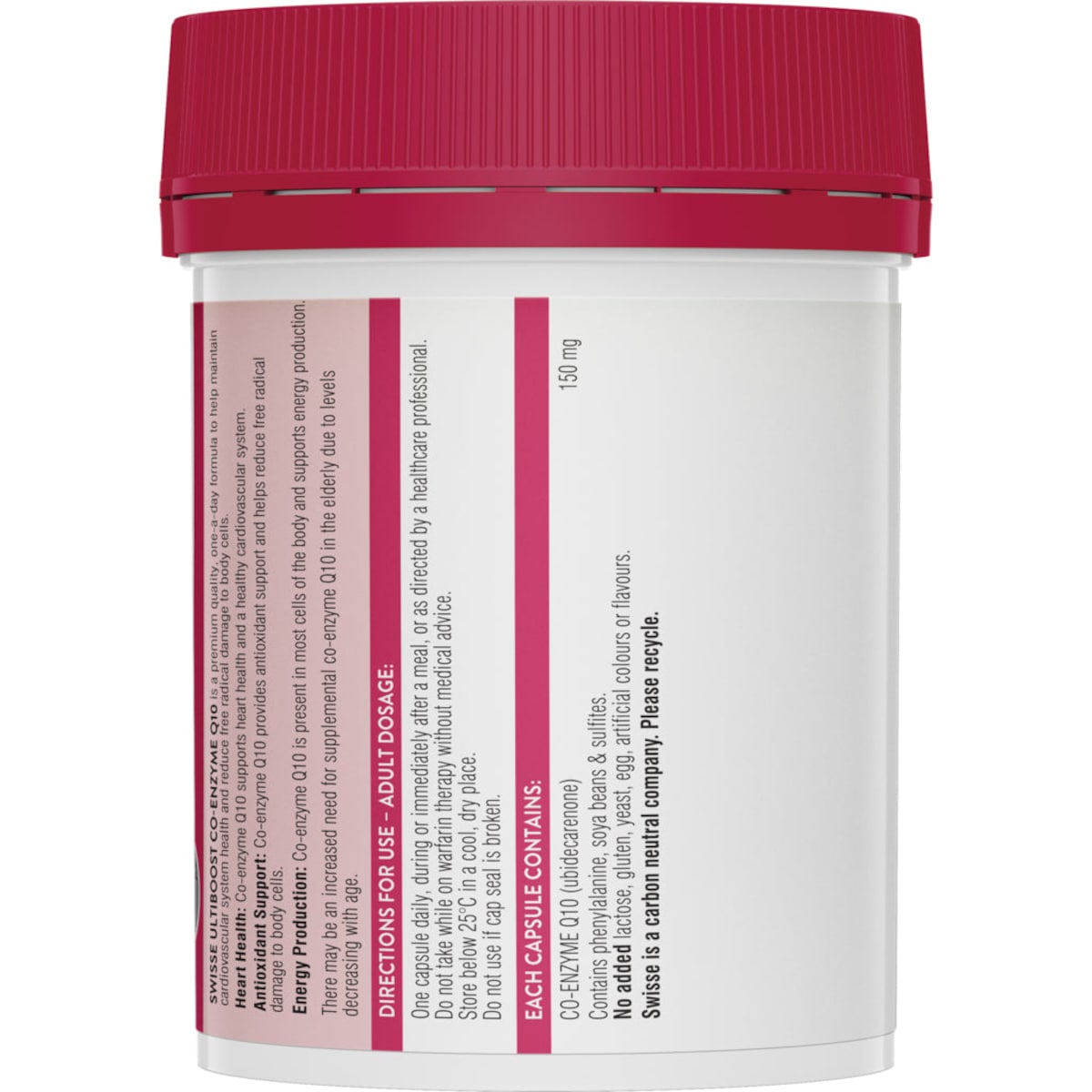 Swisse Ultiboost Co Enzyme Q10 180 Capsules
